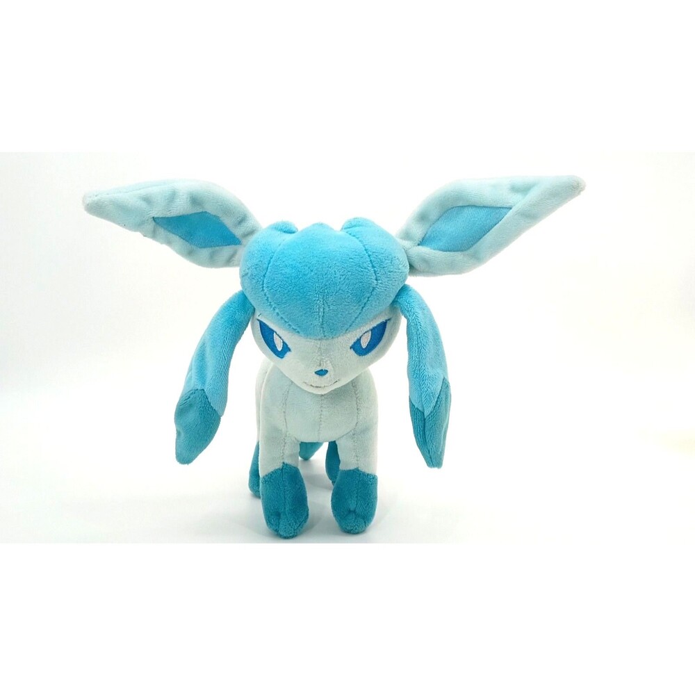 Pokémon Center Glaceon Plush 2017 Official Eeveelution 7" Stuffed Animal Blue